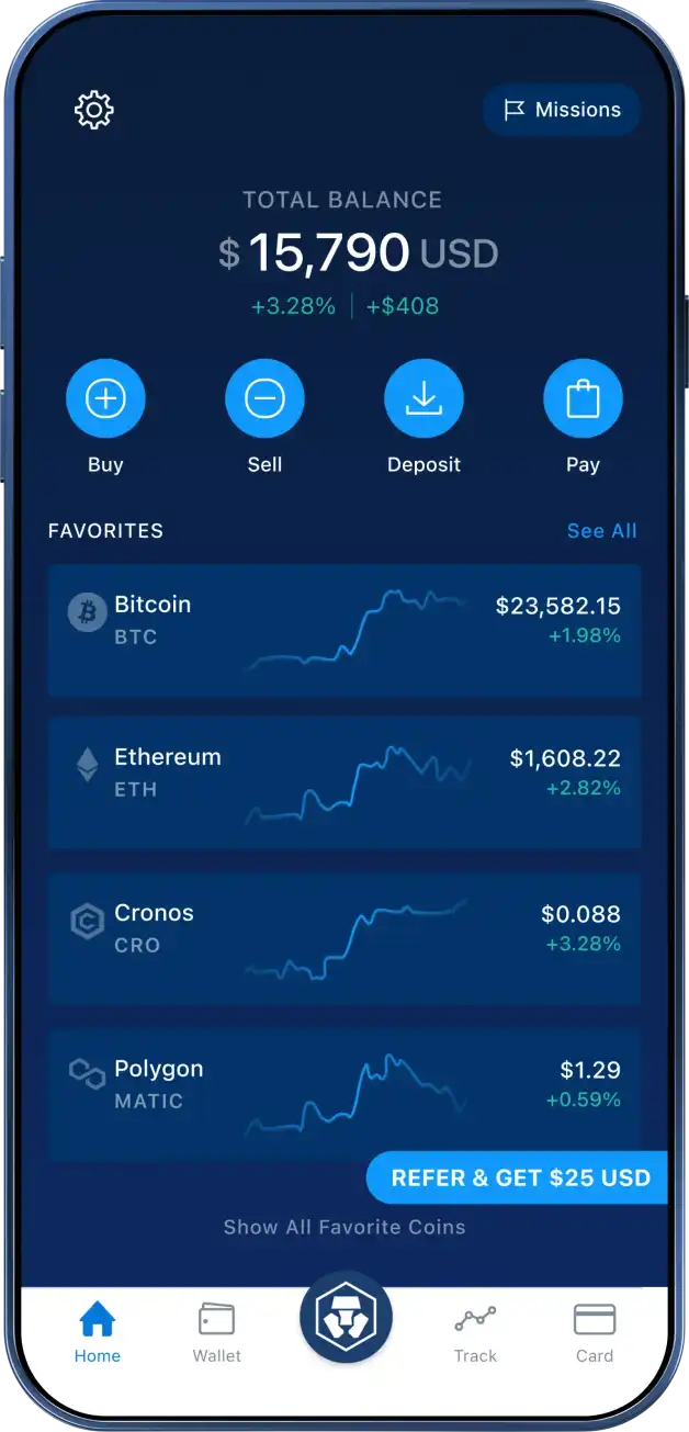The myquantumledger.com App with various coin values on the wallet page